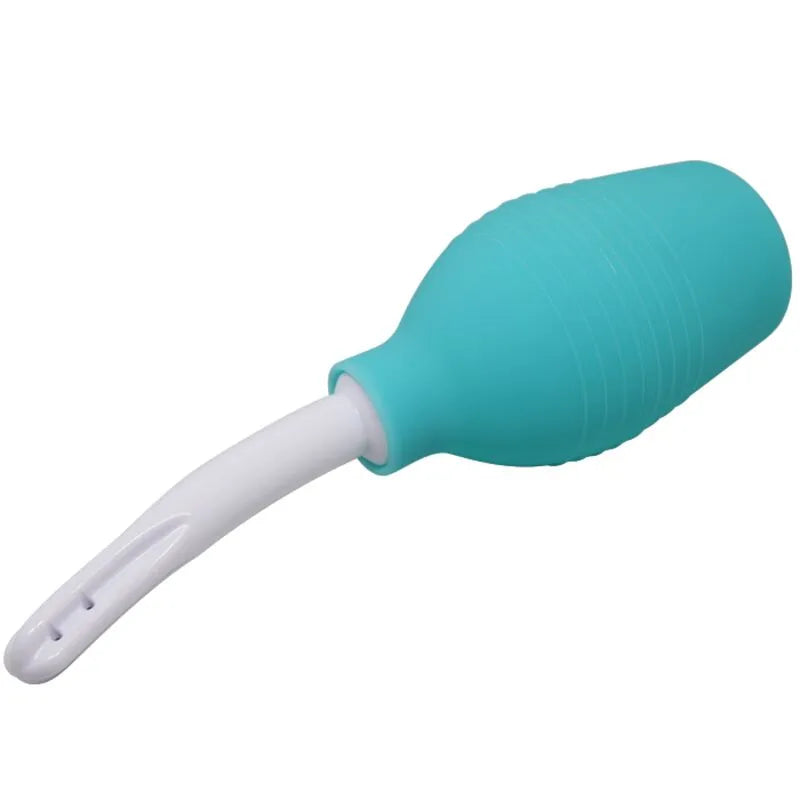 Douche Anale Silicone Bleue Imperméable