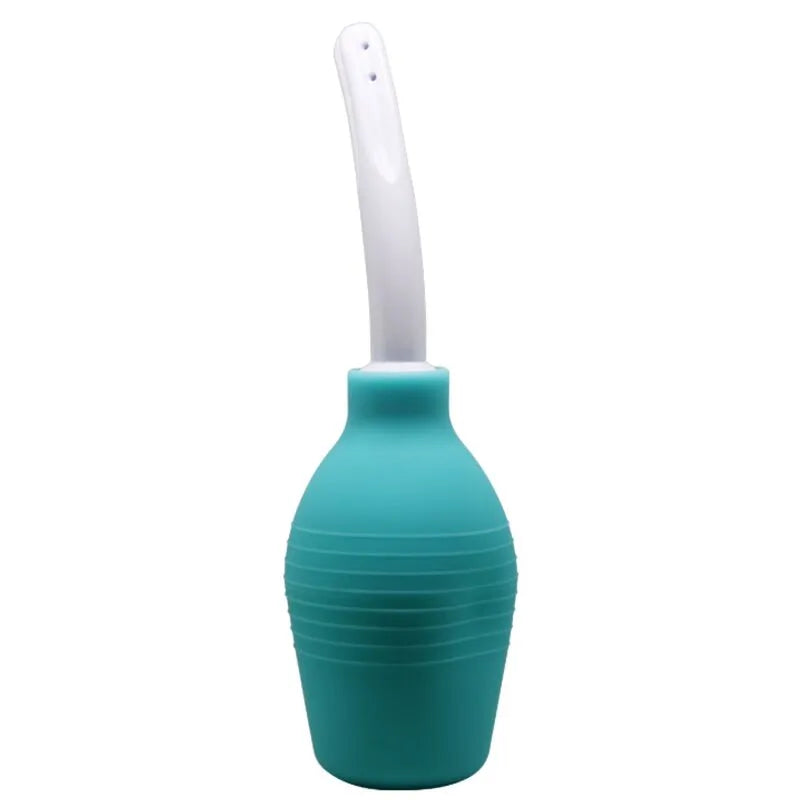 Douche Anale Silicone Bleue Imperméable