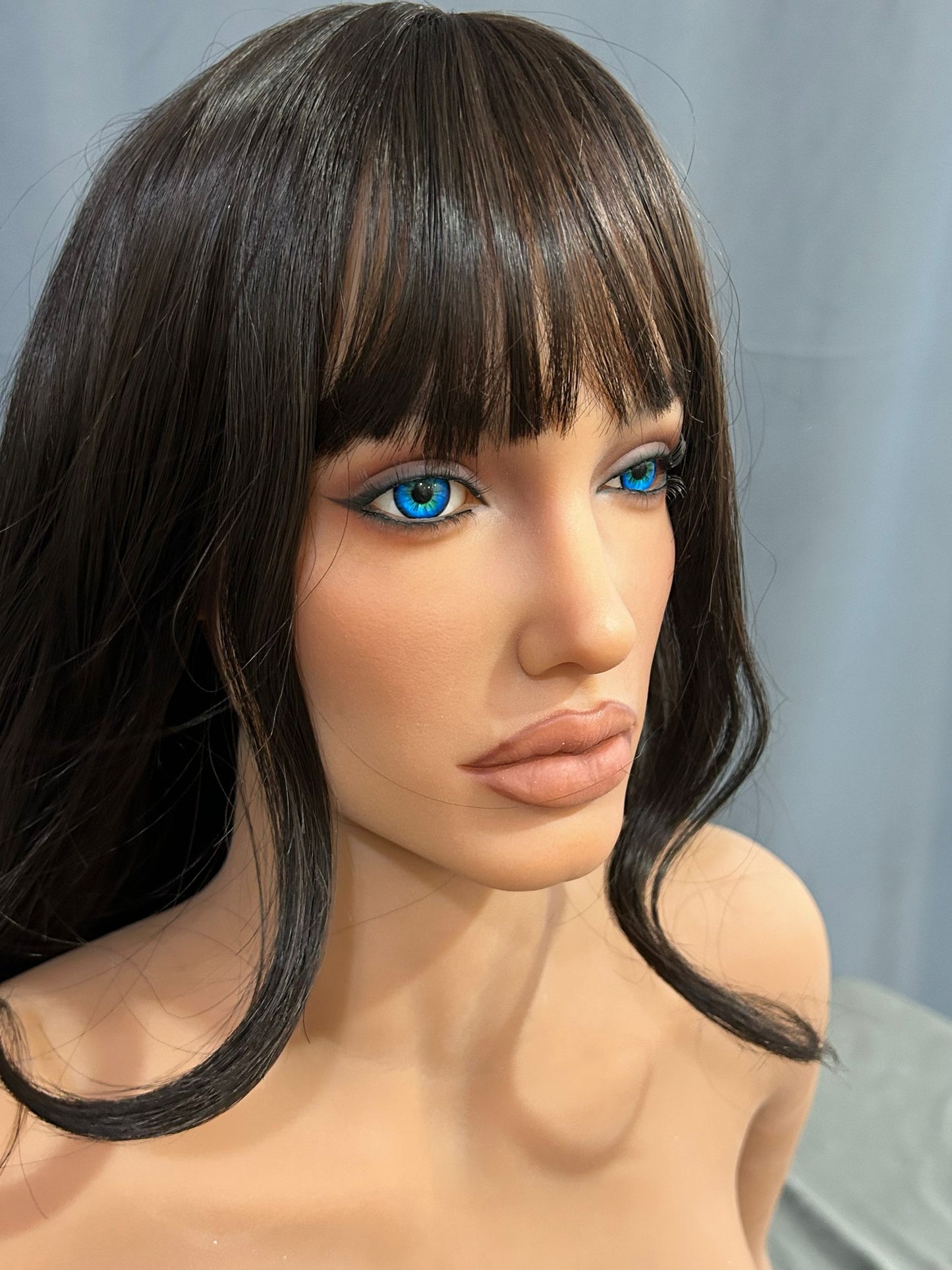 EU In Stock - 163cm/5ft4 C-Cup Silicone Head Sex Doll SG1 - Amani Dark Tanned