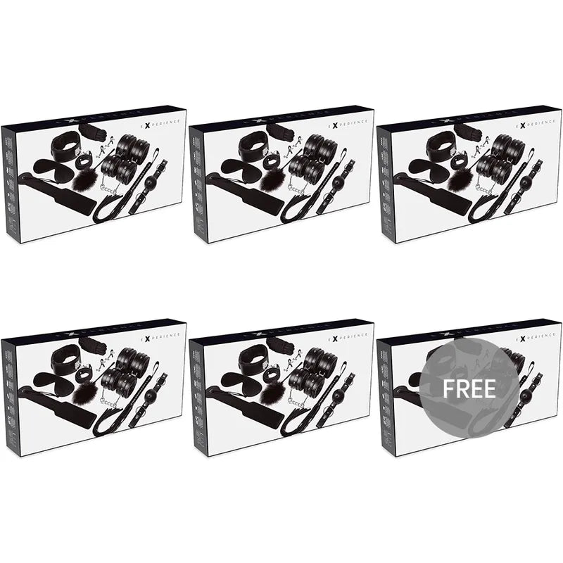 Ensemble Bondage Cuir Noir für Debütanten