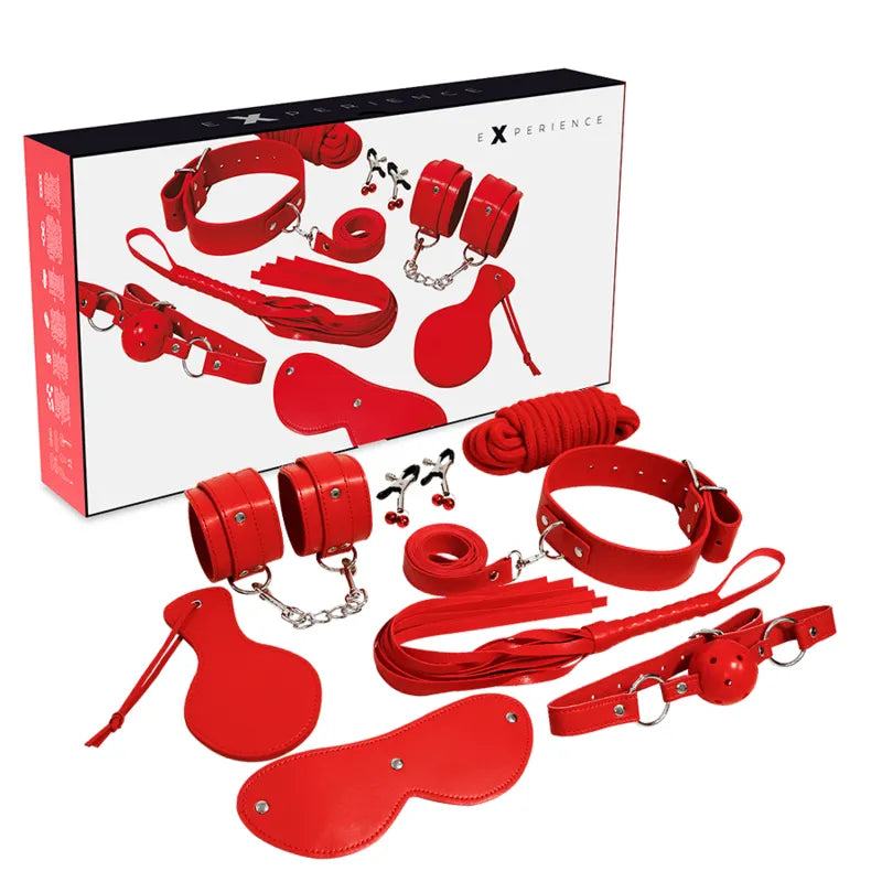 Ensemble Bondage Cuir Rouge Débutants Avances