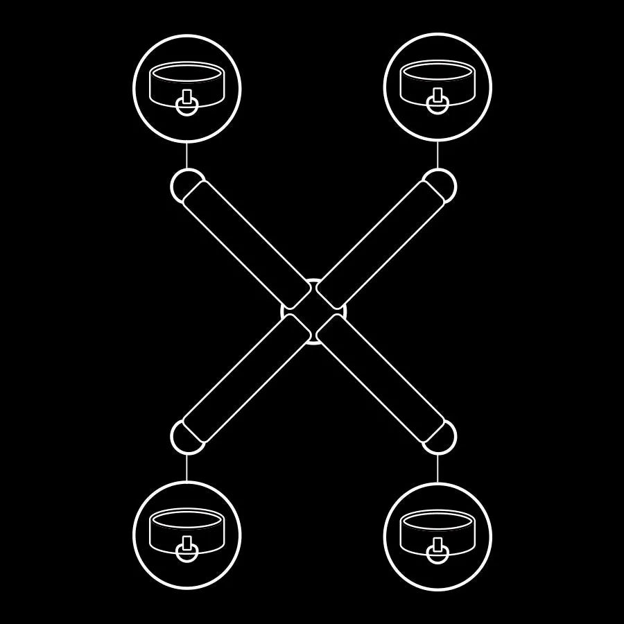 Ensemble Bondage Cuir Vegan Réglable