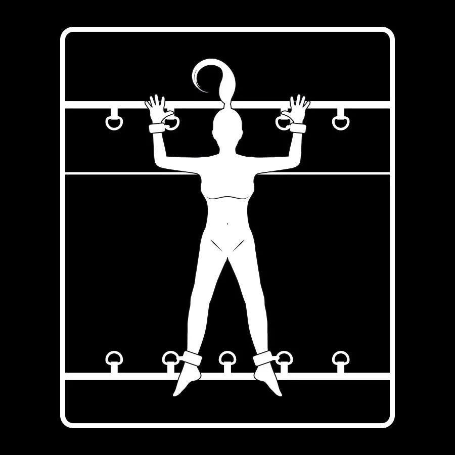 Ensemble Bondage Lit Cuir Vegan Sécurisé