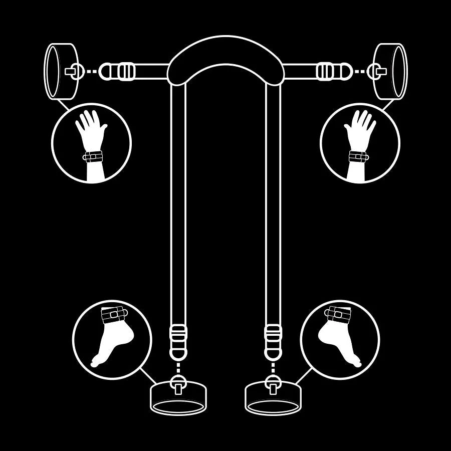 Ensemble De Contraintes Bdsm Vegan Réglable
