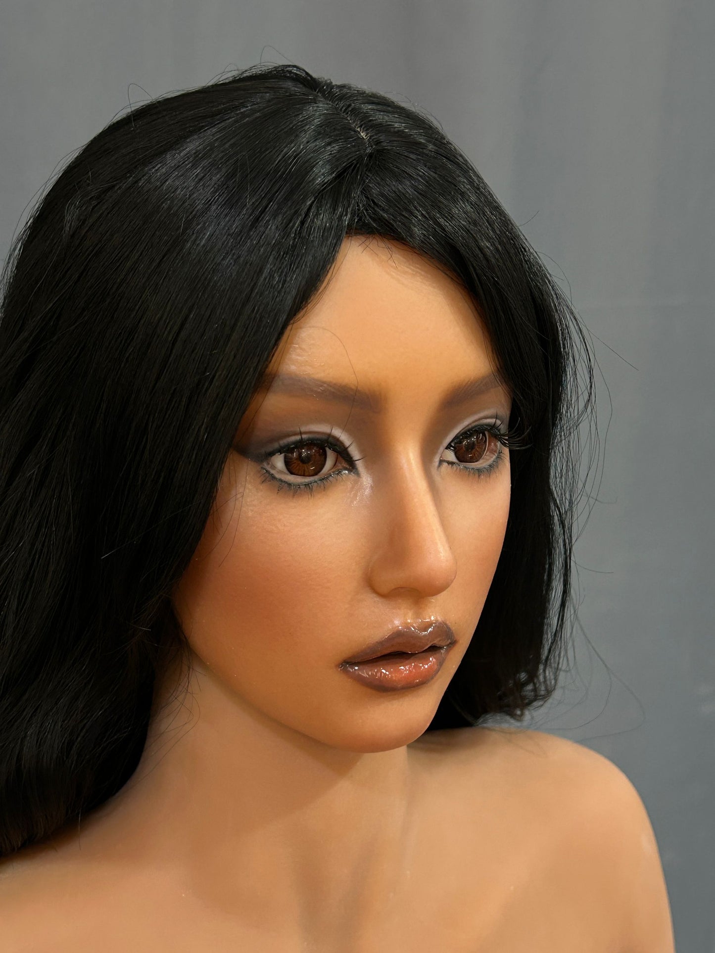 US In Stock - 163cm/5ft4 C-Cup Silicone Head Sex Doll SG5 - Sydney Dark tanned