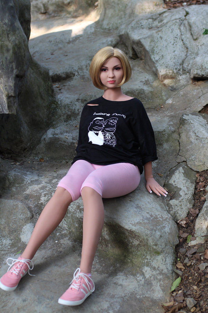 158cm/5ft2 B-cup Short hair Pregnant TPE Sex Doll –69#3