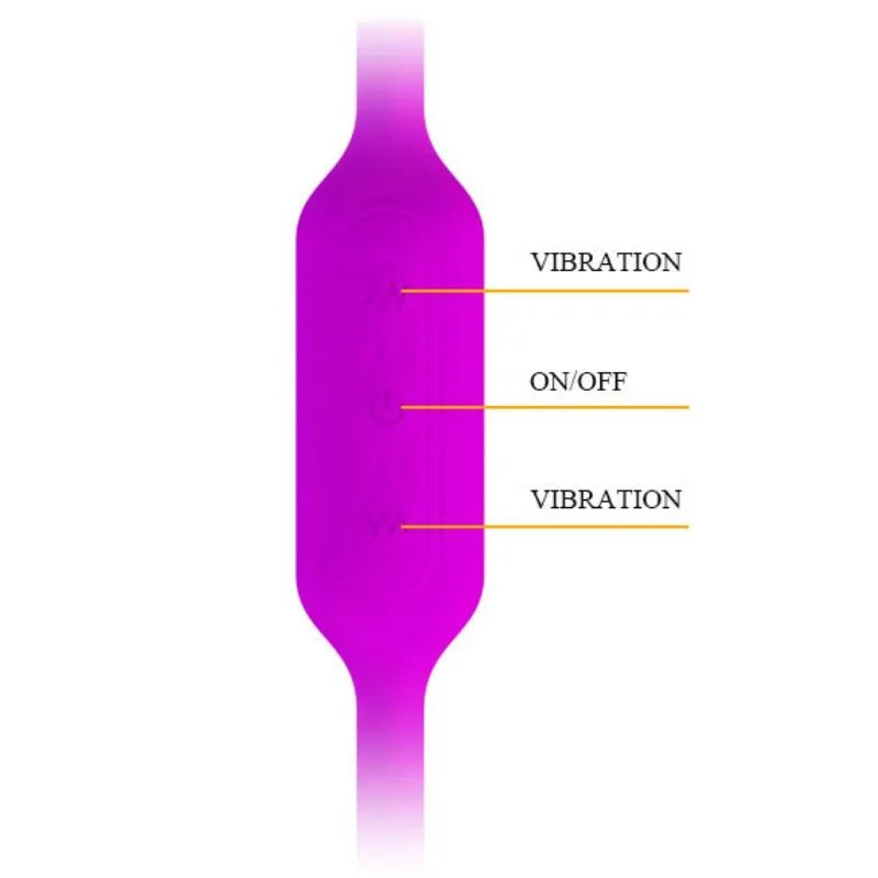 Fouet Vibrant Flexible Couples Silicone