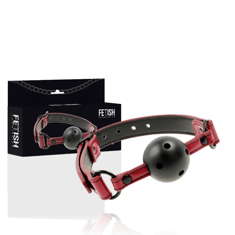 Gag Bdsm En Cuir Vegan Ajustable