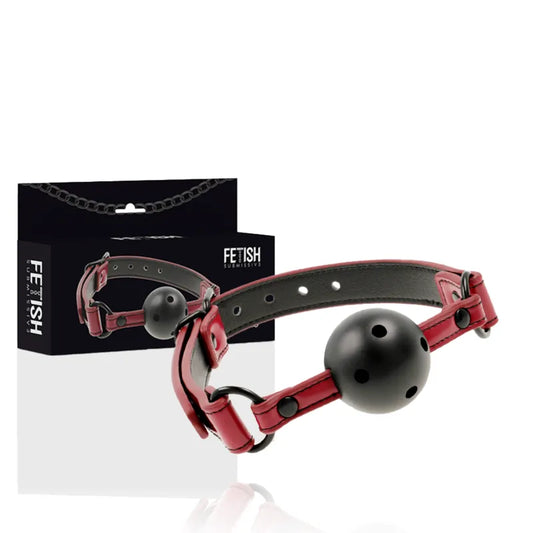 Gag Bdsm En Cuir Vegan Ajustable