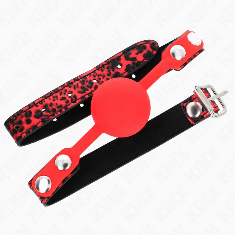 Knebel Bdsm Aus Doppeltem Silikon Und Einstellbar