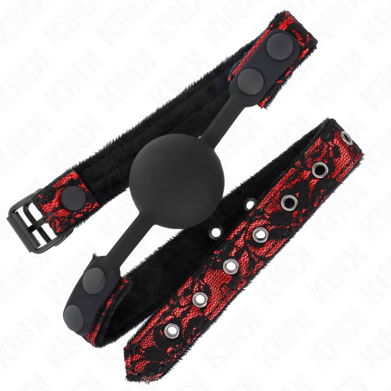 Gag BDSM Silicone Confort Sécurité Ajustable