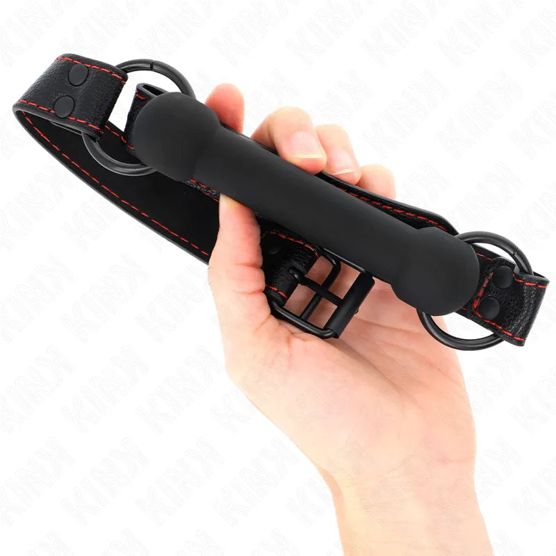 Gag BDSM silicone soumission ajustable et confortable