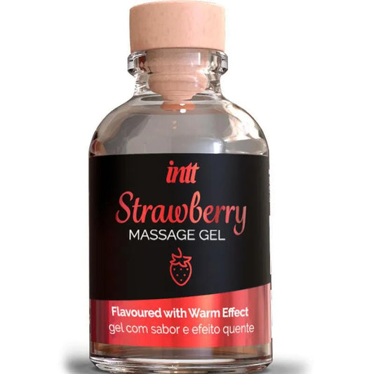 Gel De Massage Intime Fraise Chauffant