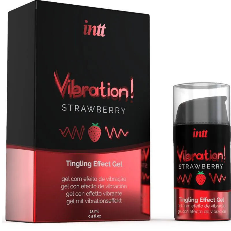 Gel Intime Stimulant Fraise Vibrante