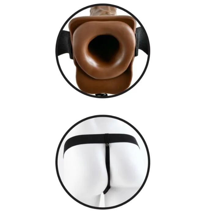 Gode ​​Ceinture Creux 7 Pouces Sensations Authentiques