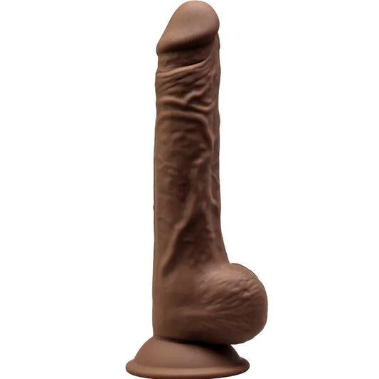 Gode réaliste silicone ventouse double densité sécurisée