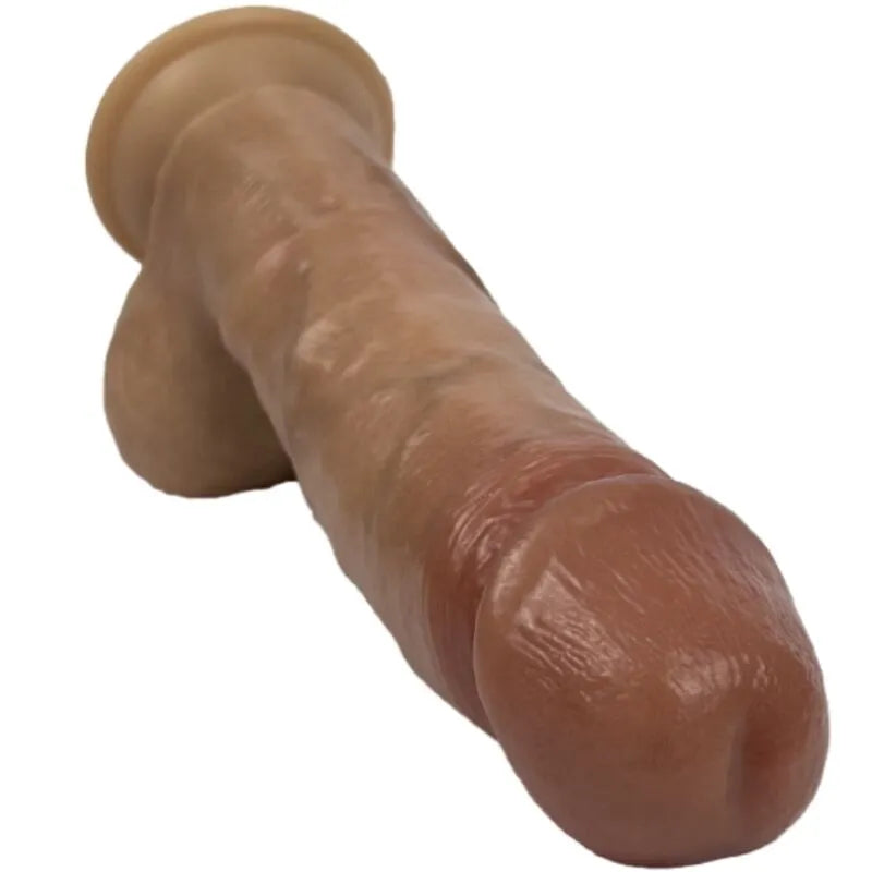Gode réaliste silicone double densité robuste ventouse