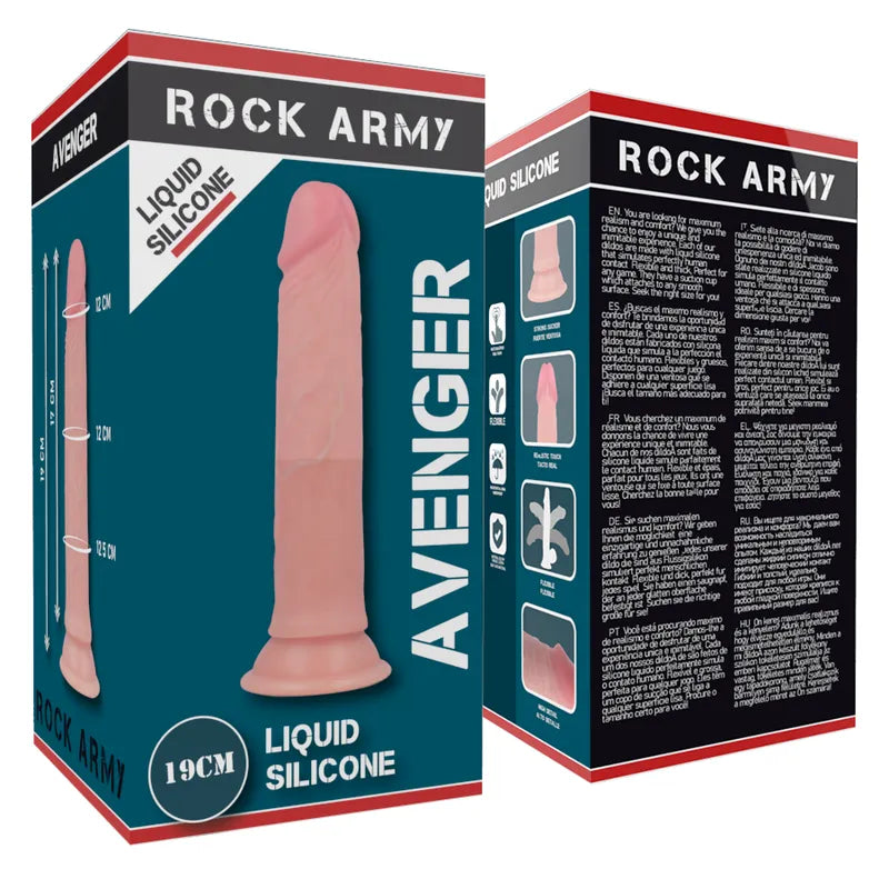 Gode Réaliste Silicone Ventouse Harnais Rockarmy
