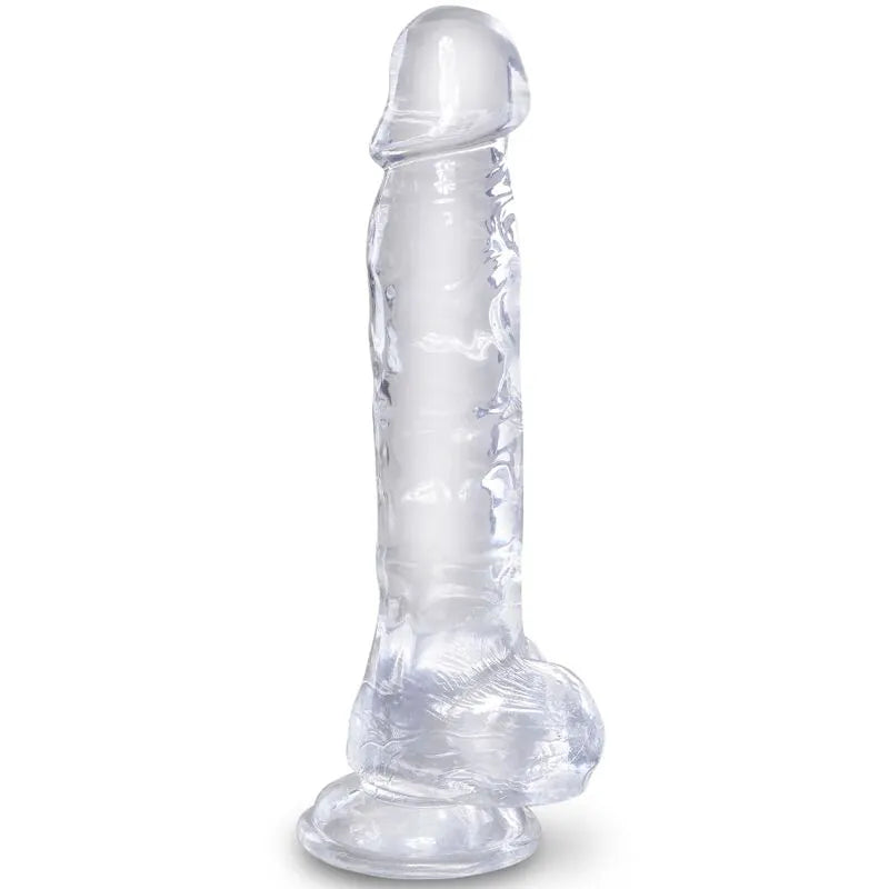 Gode Translucide Réaliste King Cock Clear 22cm Ventouse