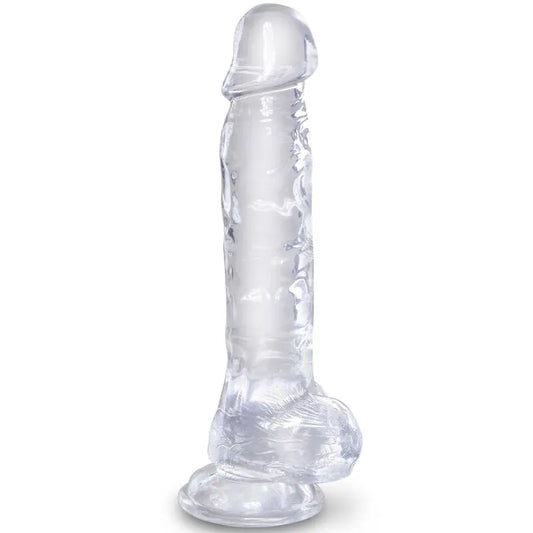 Gode ​​Translucide Réaliste King Cock Clear 22cm Ventouse
