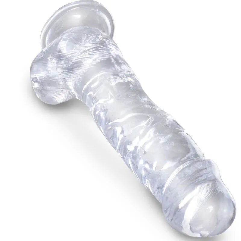 Gode Translucide Réaliste King Cock Clear 22cm Ventouse