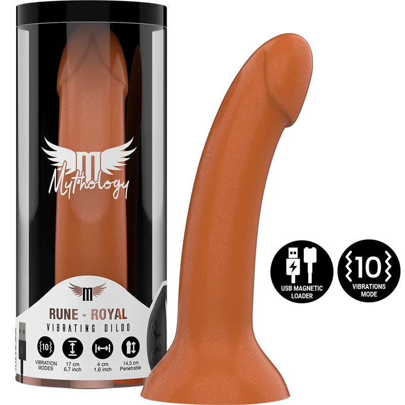 Gode Vibrant Silicone Doré Pegging