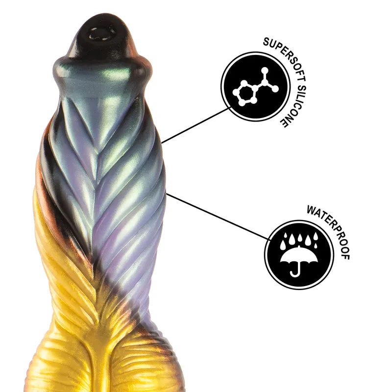 Gode Vibrant Télécommandé Silicone Mythologie Grecque Rechargeable