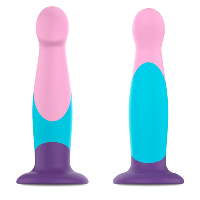 Godemichet Pastel Silicone Base D'Aspiration