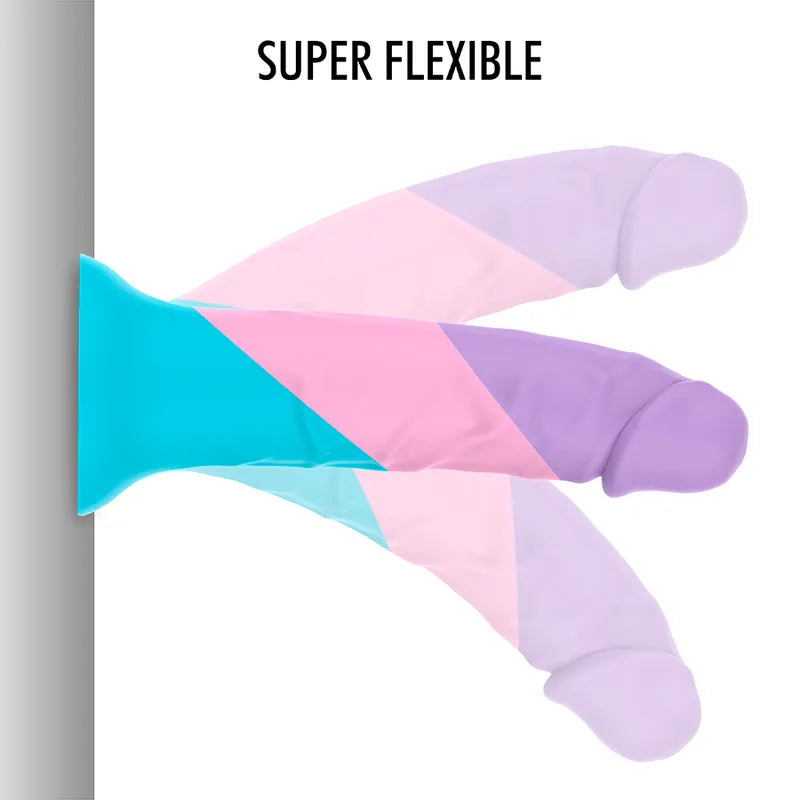 Godemichet Pastel Silicone Flexible Taille M