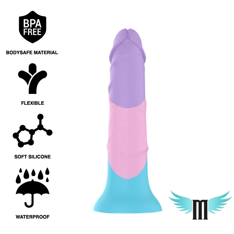 Godemichet Pastel Silicone Flexible Taille M