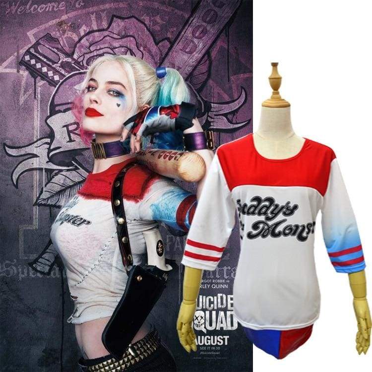 Harley Quinn Suicide Squad - Ensemble complet d'accessoires de cosplay avec batte de baseball