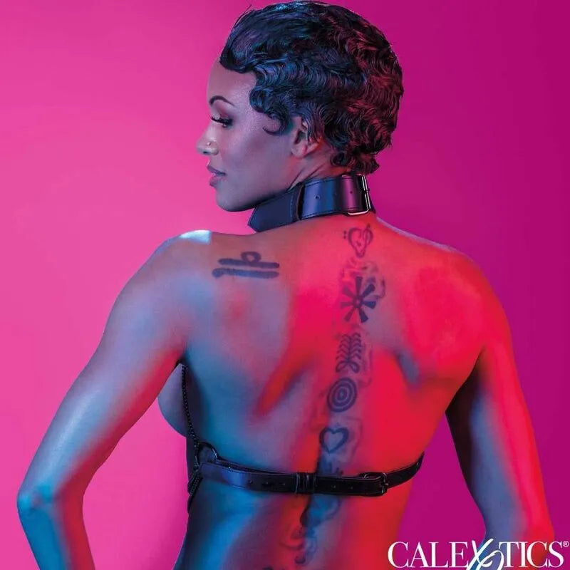 Harnais Collier Multi Chaînes Cuir Végétalien