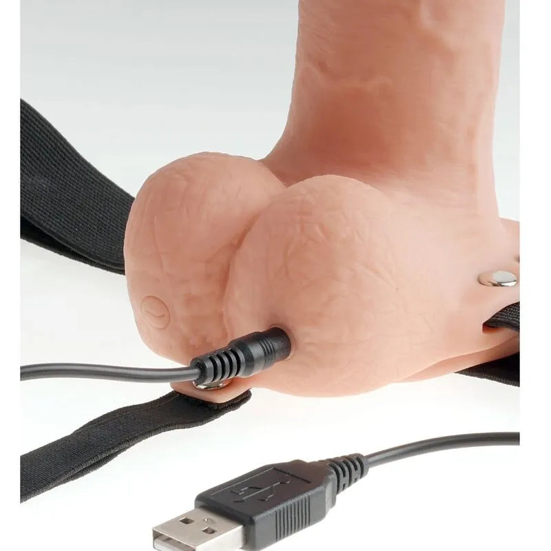 Harnais Creux Rechargeable Gode Réaliste