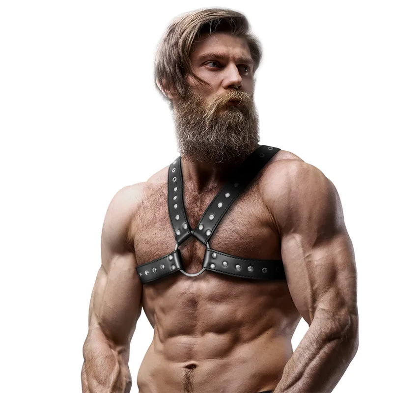Harnais Poitrine Homme Cuir Végétalien Éthique Confortable