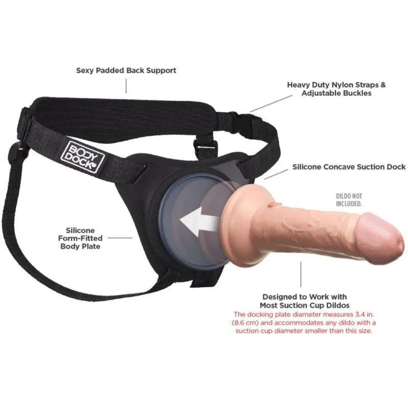 Harnais Gode-Ceinture Silicone Réglable Sans Anneaux