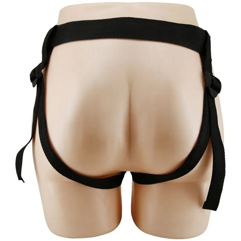 Harnais Godemichet Noir Adaptable Hanches Larges