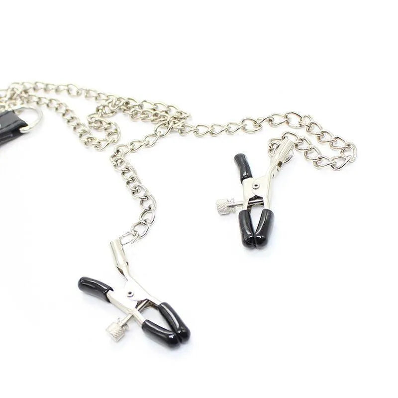 Harnais Pinces Sexuelles Simili Cuir Réglable