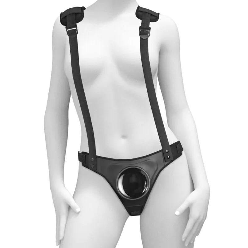 Harnais Strap-On Sans Anneaux Ajustable Et Confortable