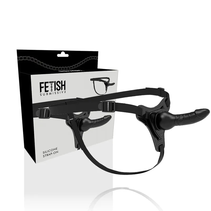 Harnais Strapon Silicone Doux Débutants