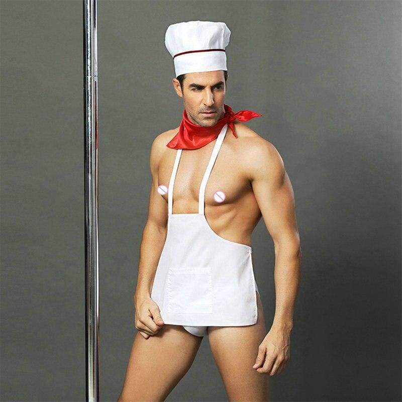 Chef cuisinier - Ensemble de sous-vêtements sexy Costume érotique pour homme