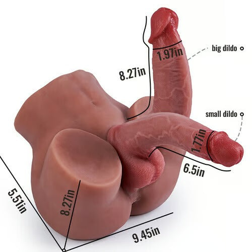 【2 Dildos Available】2 Dildos 6.5in/8.27in Are Removable And Replaceable, Different Lengths And Sizes