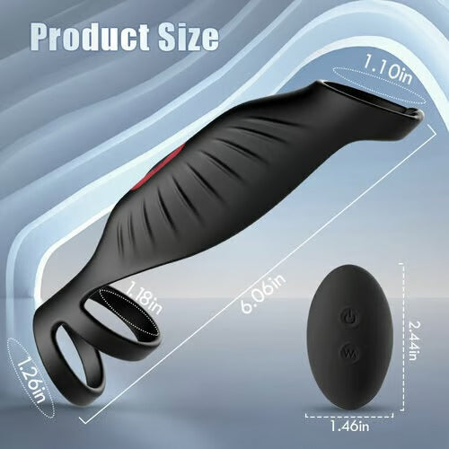 SemenSentry - Vibrating 2 IN 1 Cock Ring BKC SemenSentry - Vibrating 2 IN 1 Cock Ring BKC