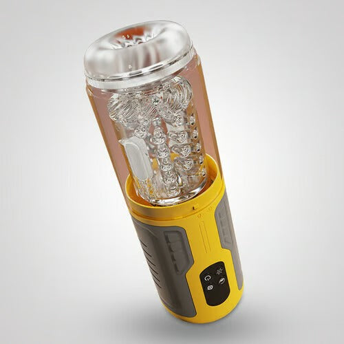 CREAMPIE - 5 IN 1 Licking Massage Thrust Rotation Vibrating Burst Stroker