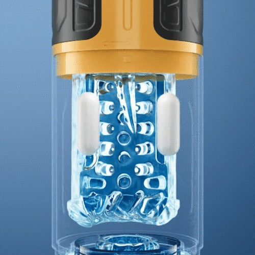 CREAMPIE - 5 IN 1 Licking Massage Thrust Rotation Vibrating Burst Stroker