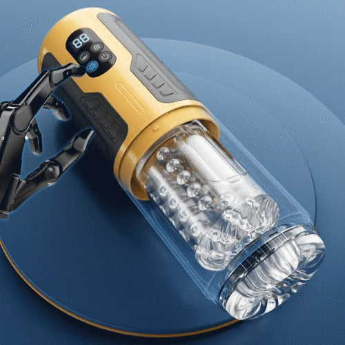 CREAMPIE - 5 IN 1 Licking Massage Thrust Rotation Vibrating Burst Stroker