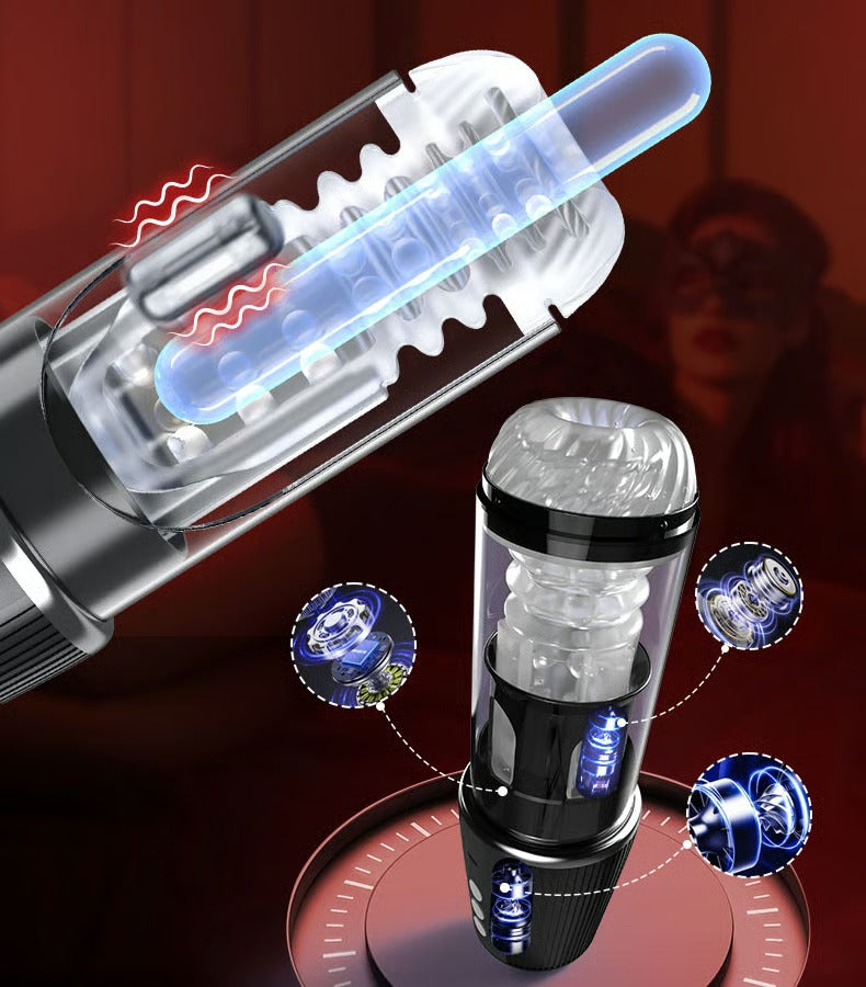 Widowmaker - Rotating Sucking Enjoy Inflation & Twist Massage Fun Masturbation Stroker