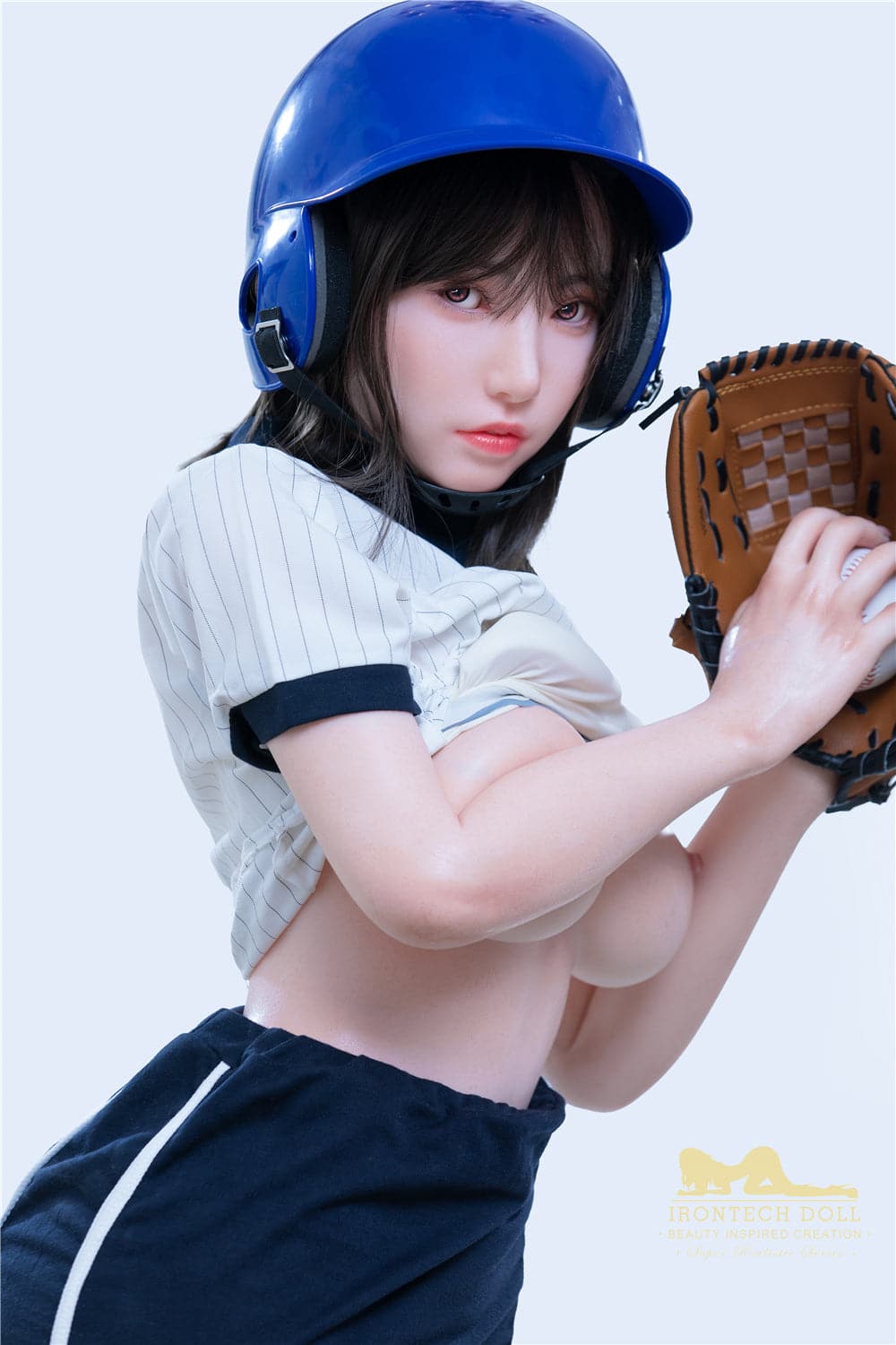 153cm/5ft F-Cup Big Breast Japanese Baseball Silicone Sex Doll