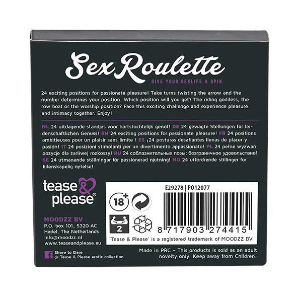 Jeu Érotique Sex Roulette Coquin