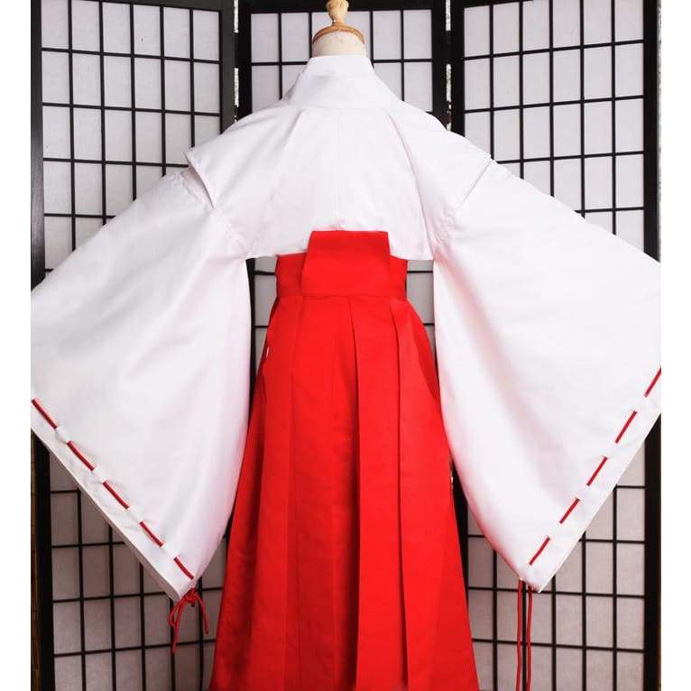 Kikyo - Ensemble complet de costumes de cosplay Anime Inuyasha Kimono japonais