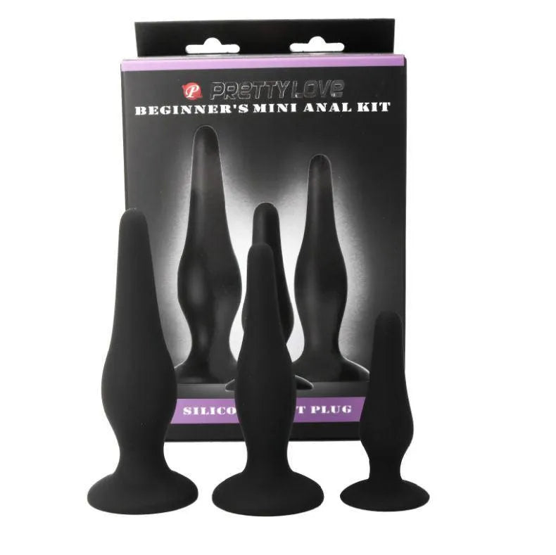 Kit De Démarrage Plug Anal En Silicone Hypoallergénique